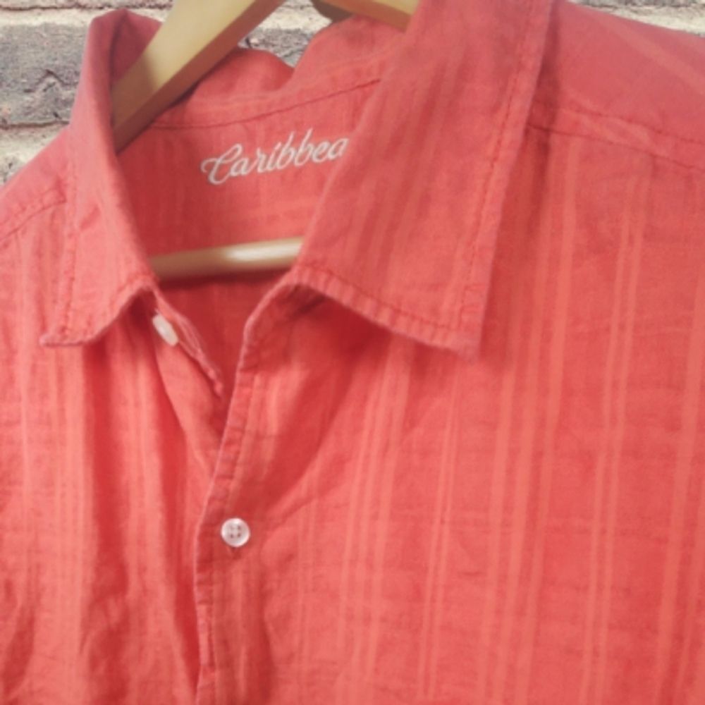 "Caribbean" / Men's Linen Button Up